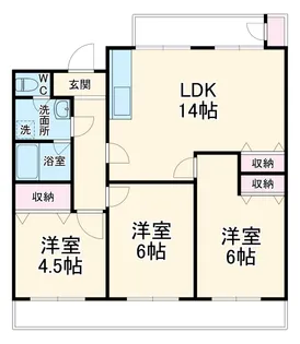 厚木岡田団地12号棟【3階】の間取り