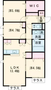 COCOON PLACE【1階】の間取り