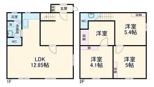 テラスフルール【1階】の間取り