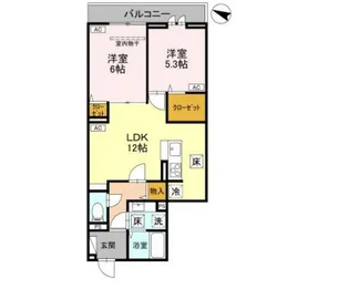 NOBLE RAFFINER上小町【1階】の間取り