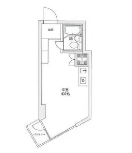 三越東中野マンション【6階】の間取り