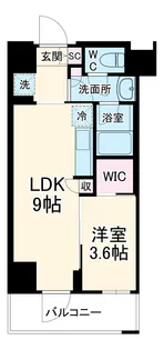 ザ・パークハビオ蕨【4階】の間取り