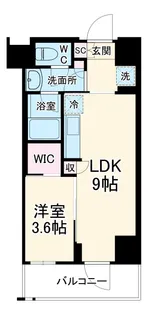 ザ・パークハビオ蕨【7階】の間取り