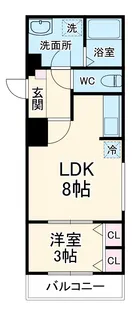 Sereno Palazzo【301号室】の間取り