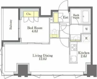 びゅうリエットグラン新宿戸山【2階】の間取り