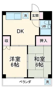 野村マンション【2階】の間取り