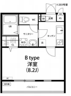 リブリ・さぎぬま【1階】の間取り