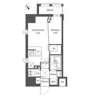 コンフォリア台東根岸【11階】の間取り