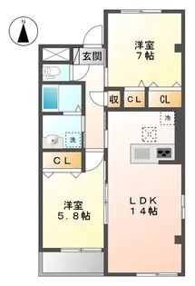 ブランメゾン【2階】の間取り