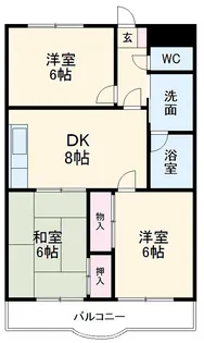 マンション根岸【2階】の間取り