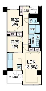 イニシア西船橋【2階】の間取り