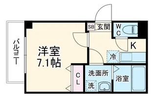 (仮称)ジーメゾン見沼風渡野アネモス【2階】の間取り