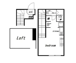 シャトー西新宿【2階】の間取り