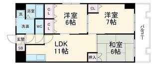 ミルウィンドウ【5階】の間取り