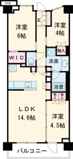 パークシティ高田馬場【2階】の間取り