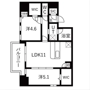 スプランディッドⅩ【2階】の間取り