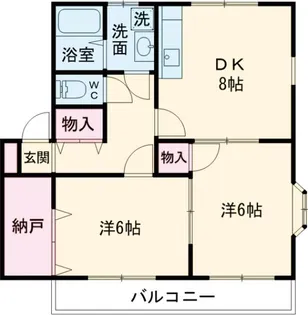 ベル・シャーレB【2階】の間取り