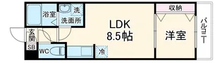 (仮称)川越こもれびLYCKA【3階】の間取り