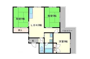 乾マンション【106号室】の間取り