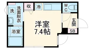 ブランシェ服部【1階】の間取り