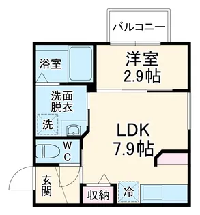 ブランシェ服部【2階】の間取り