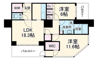 グランフロント大阪オーナーズタワー【30階】の間取り