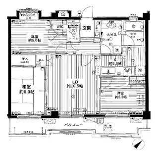 シーズガーデン登戸【4階】の間取り