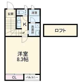 パームグローヴ【2階】の間取り