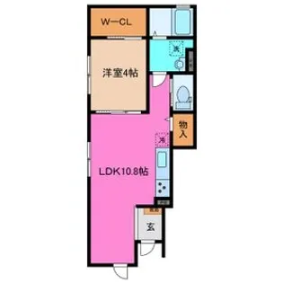 エトワール白梅【1階】の間取り