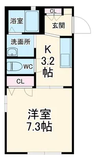 モンステラーハウス【101号室】の間取り