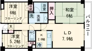 パークハイムF【5階】の間取り