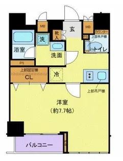 ディアレイシャス市谷薬王寺【11階】の間取り