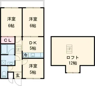 フローラルマンション【206号室】の間取り