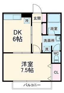 植ノ台ハイツNo5【1階】の間取り