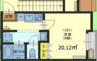 ガーデンヒルズ東浦和【101号室】の間取り