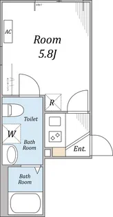 シアターハウス赤羽【3階】の間取り