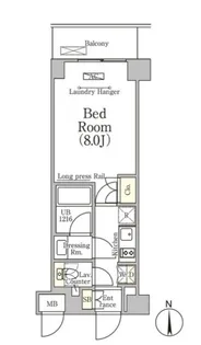 ベルファース大森山王【203号室】の間取り