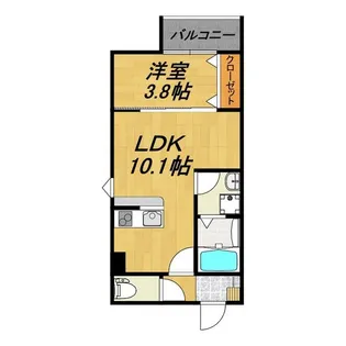 LECOCON一宮Ⅶ【1階】の間取り