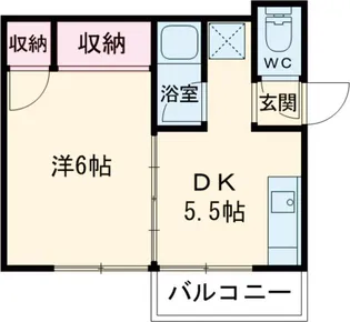 ヒルズB【2階】の間取り