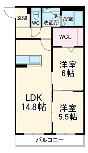 アーバンコート尾西【2階】の間取り