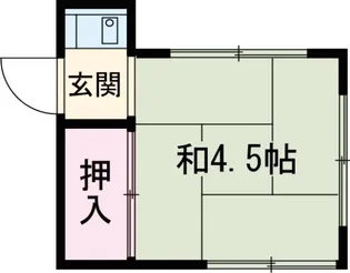文月荘【205号室】の間取り