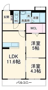 アーバンコート尾西【3階】の間取り