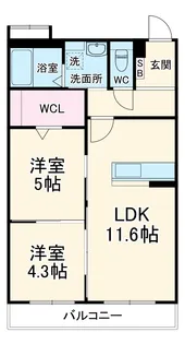 アーバンコート尾西【2階】の間取り