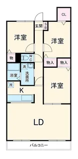 GOLF PLATZ【106号室】の間取り