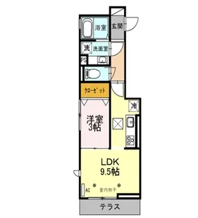 M’sガーデン【3階】の間取り