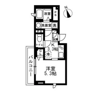 アベニュー板橋【3階】の間取り