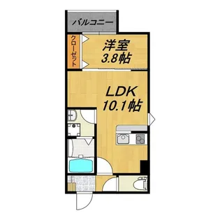 LECOCON一宮Ⅷ【3階】の間取り