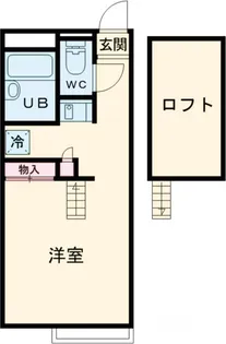レオパレス浅間台【102号室】の間取り