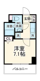 LIMERESIDENCE KITAMATSUDO【3階】の間取り
