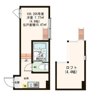 フィオーレ梅島【2階】の間取り